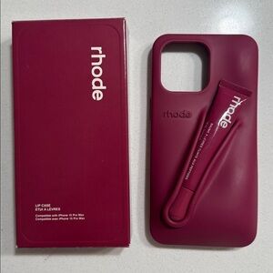 RHODE raspberry jelly Lip Case iPhone 15 Pro Max